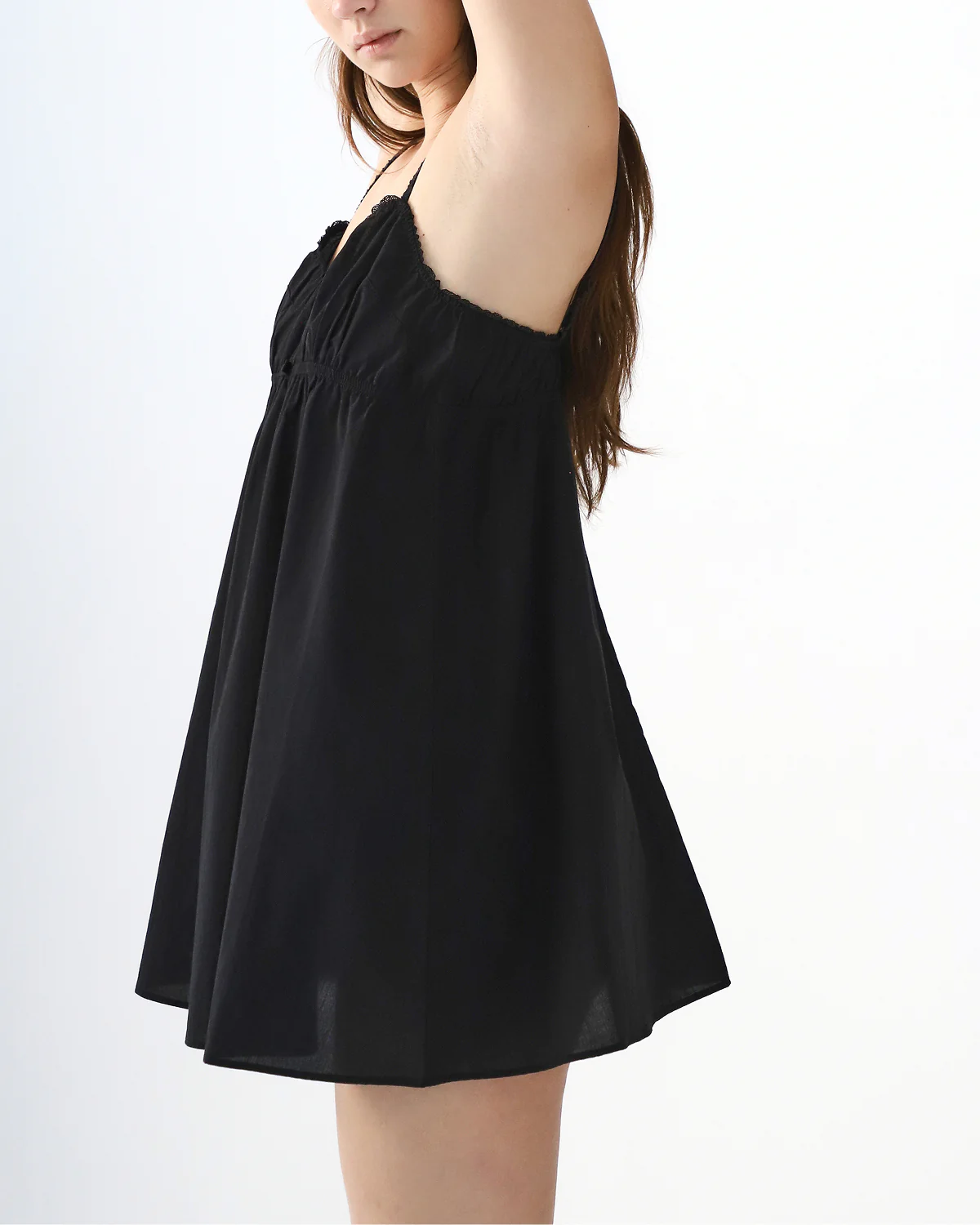 The Babydoll: Cotton Voile Black - Image 3