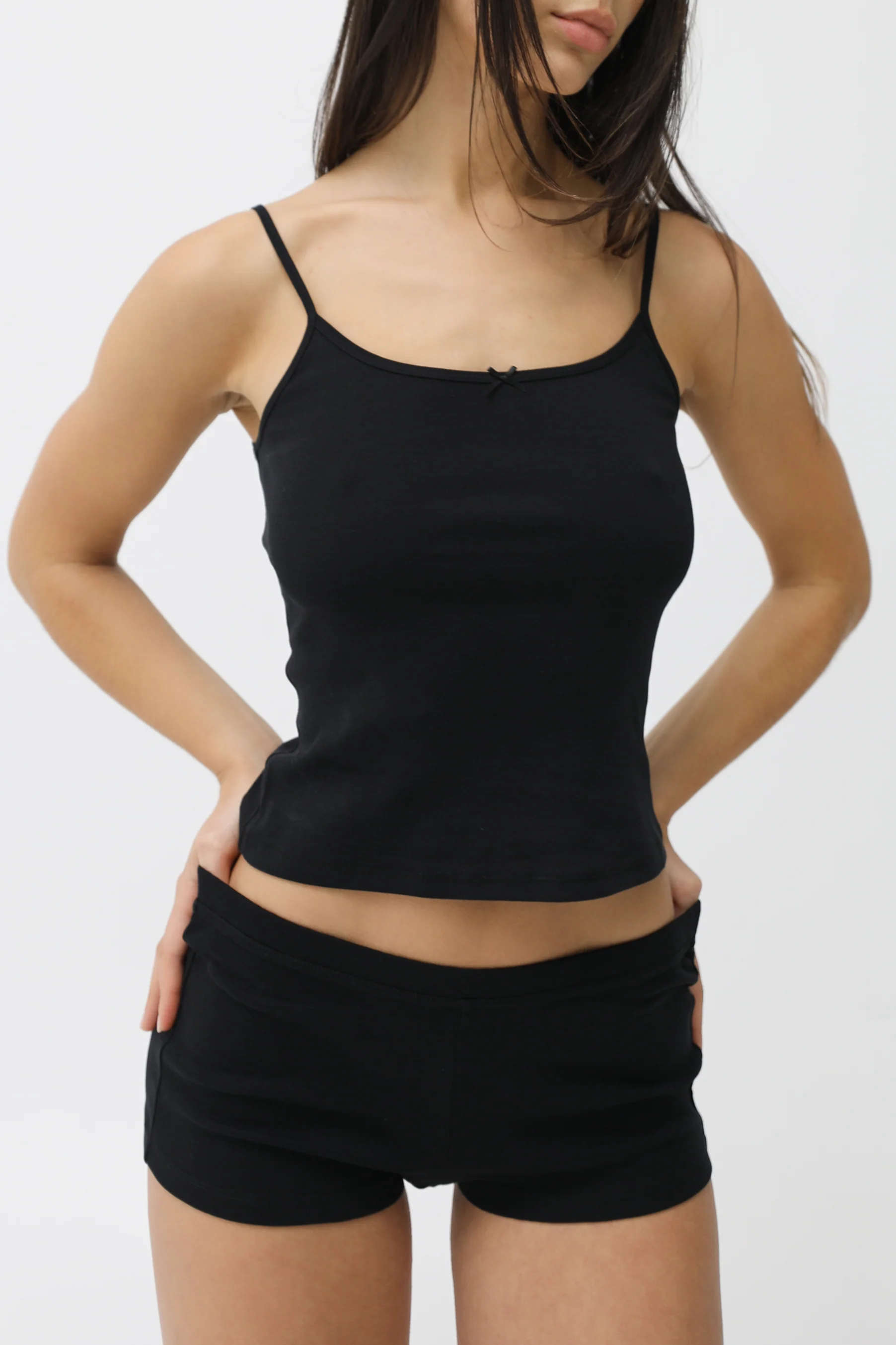 The Boyshort: Cotton Jersey Black - Image 4