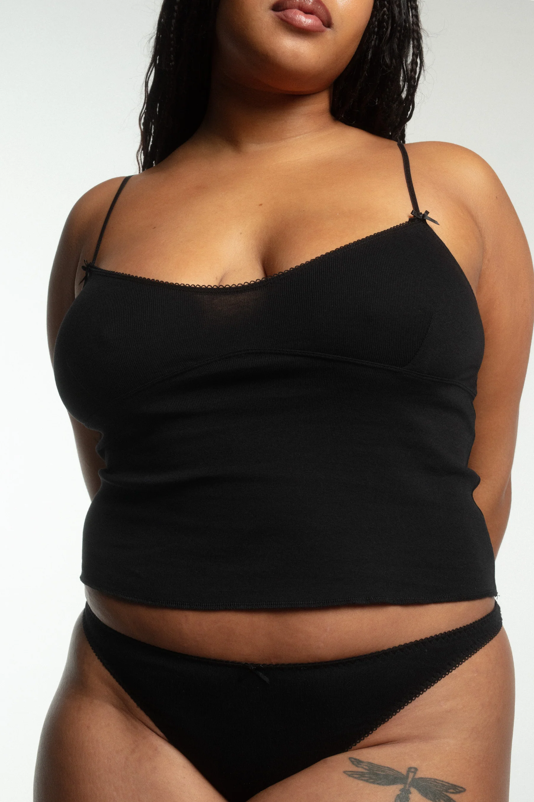 The Bralette Tank: Cotton Jersey Black - Image 5