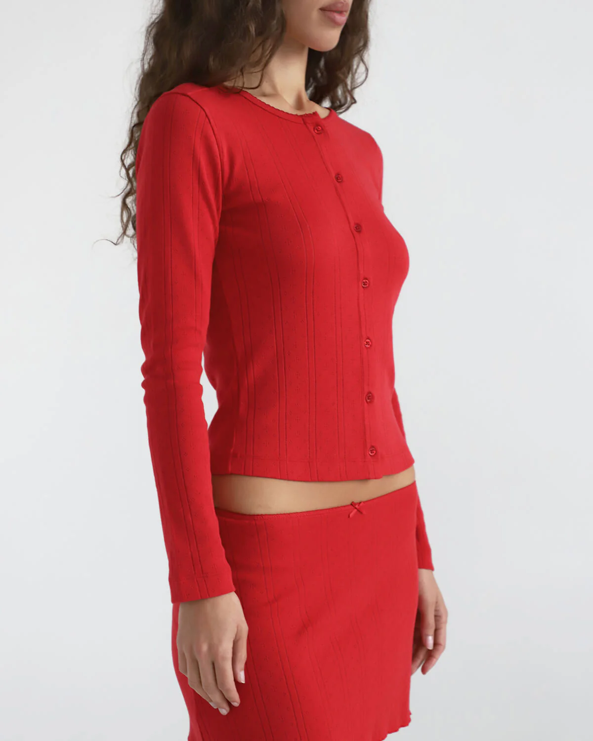 The Cardigan Cherry Red - Image 3