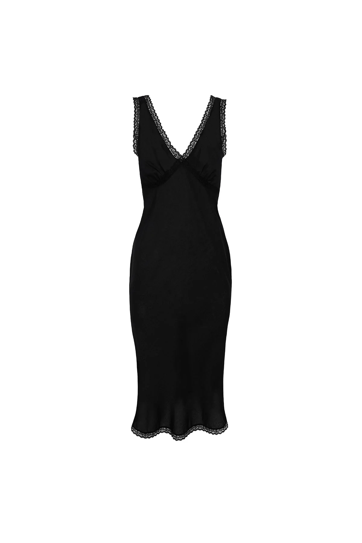 The Iris Slip: Cotton Voile Black - Image 8