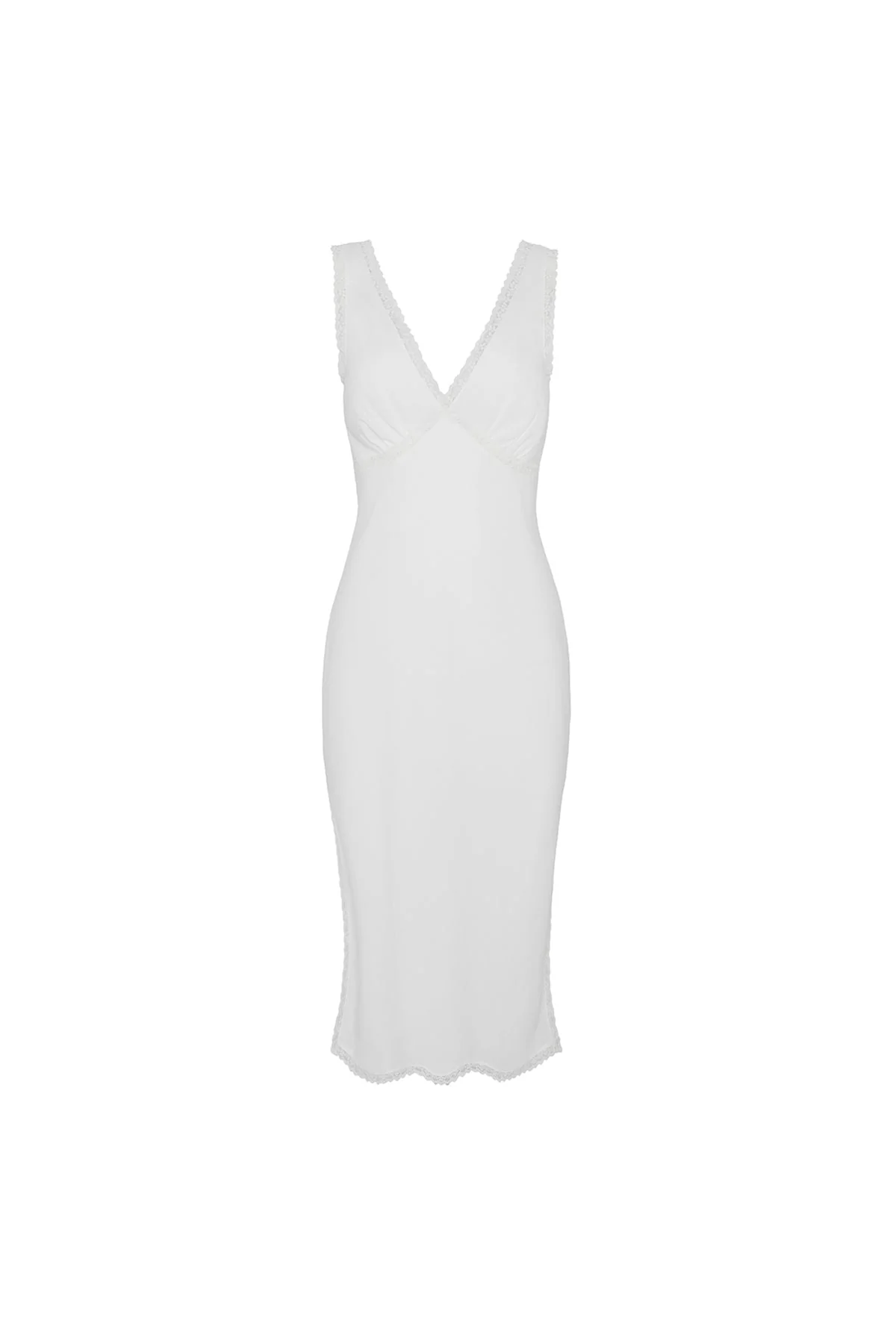 The Iris Slip: Cotton Voile White - Image 2