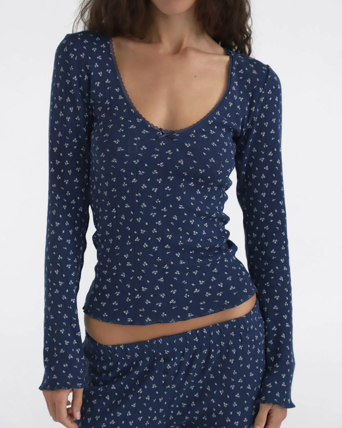 The Pajama Pant Set Midnight Fields - Image 4