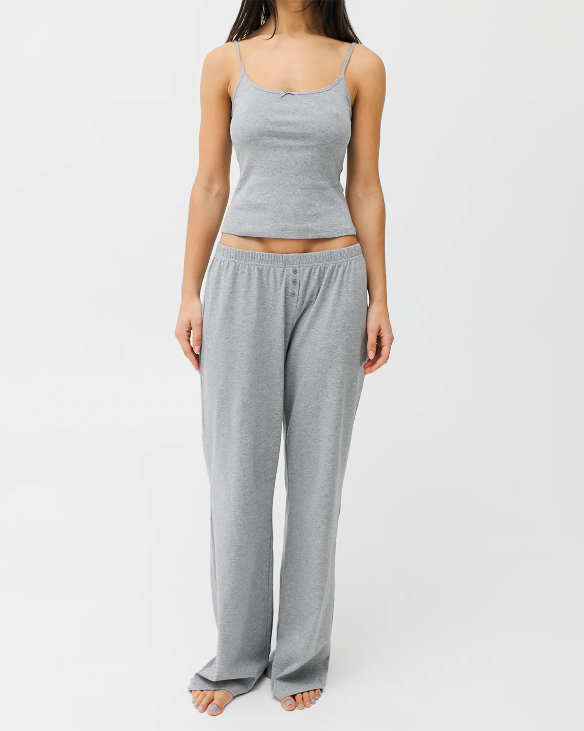 The Pant: Cotton Jersey Grey - Image 3