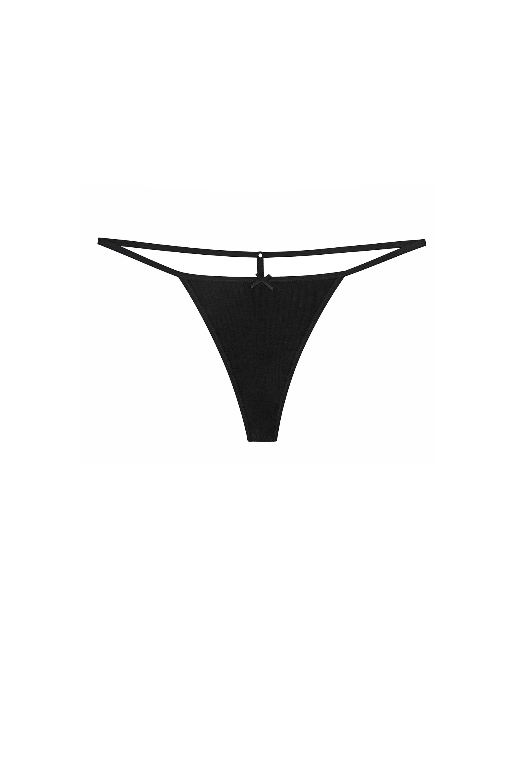 The Tanga: Cotton Jersey Black - Image 2