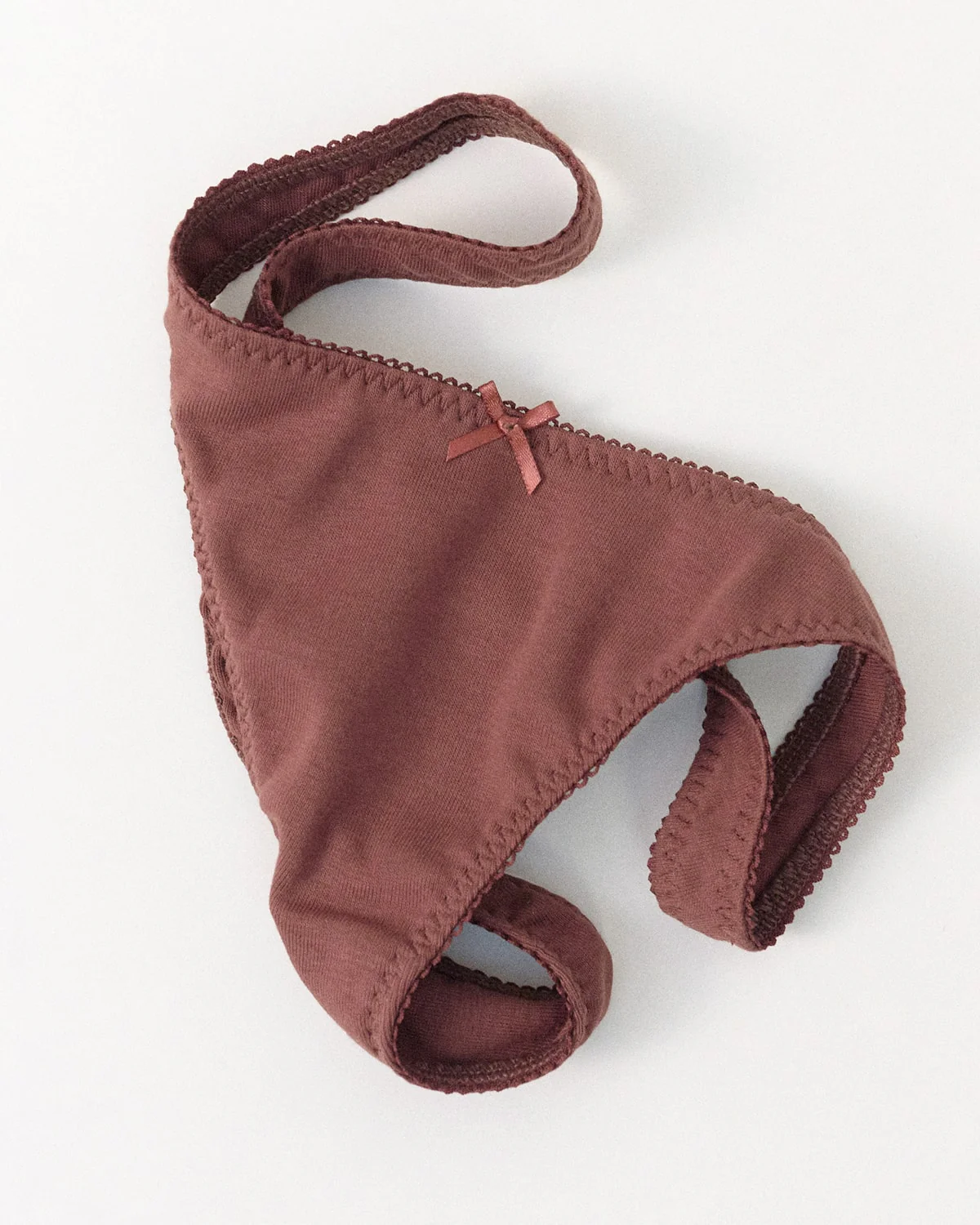 The Thong: Cotton Jersey Brown - Image 6